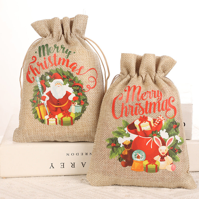 Christmas Drawstring Gift Bags
