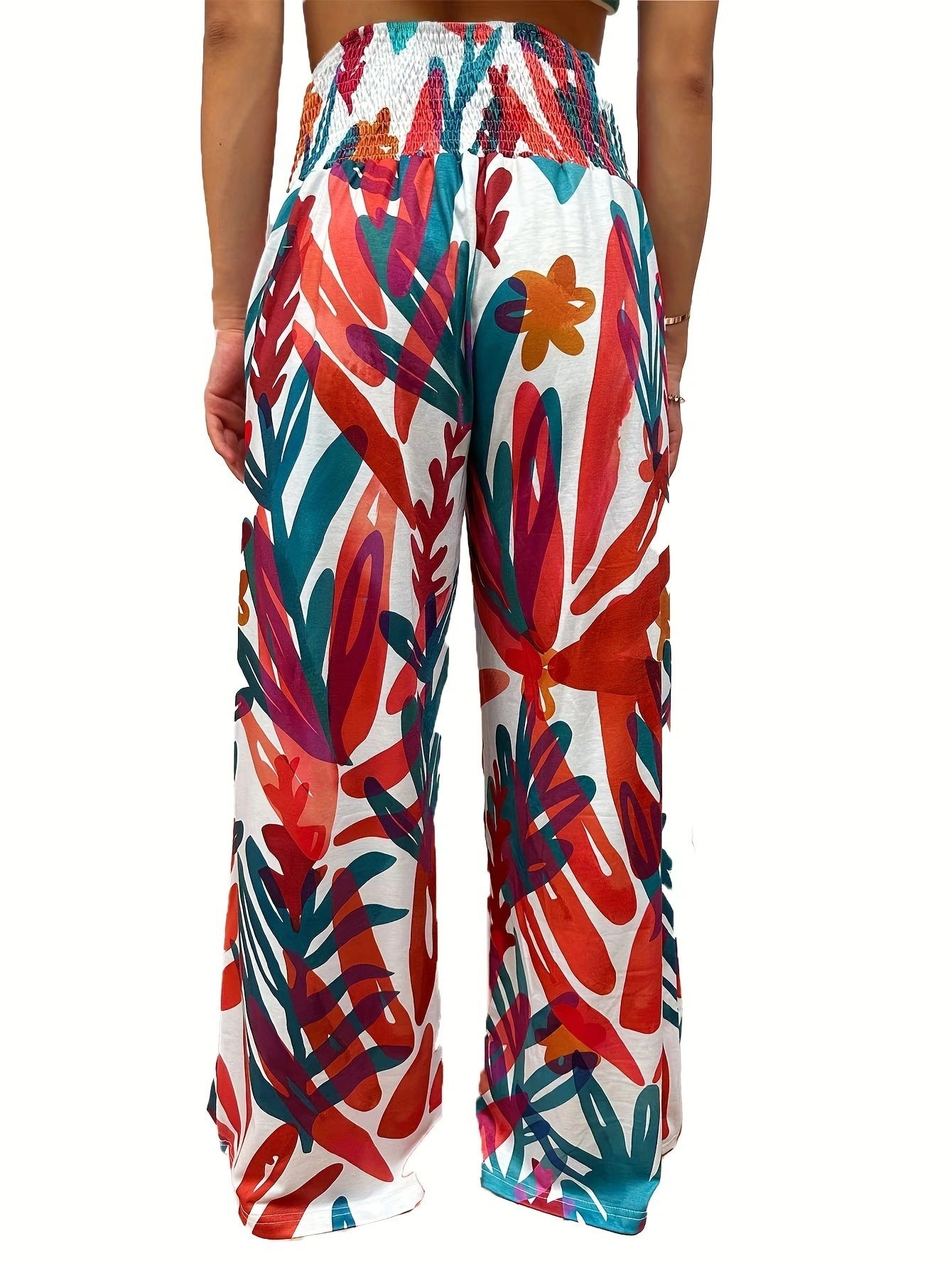 Women's Printed Wide-Leg Lounge Pants