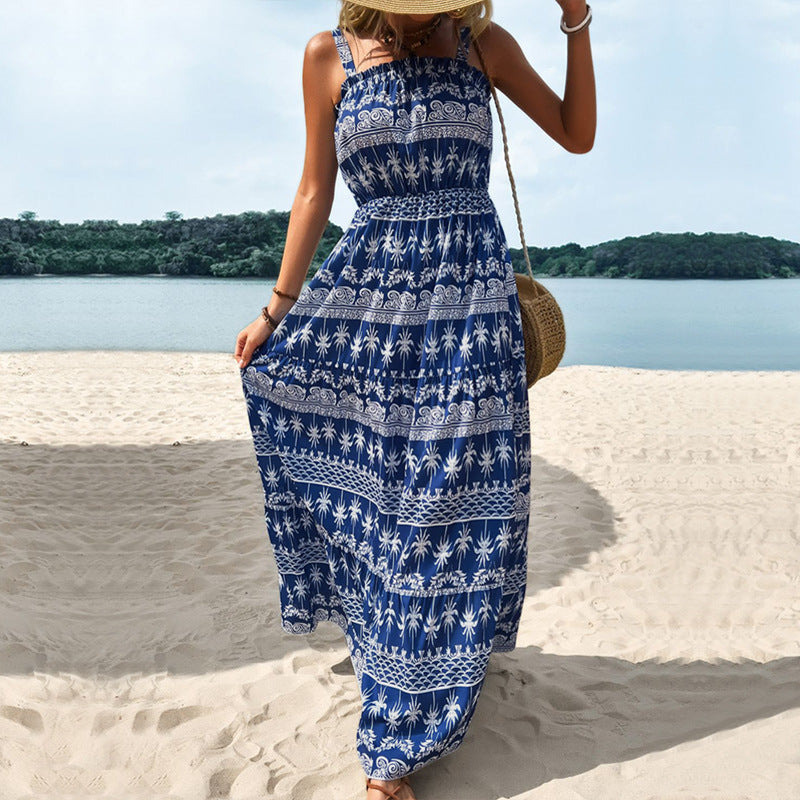 Summer Sleeveless High Waist Long Maxi Dresses