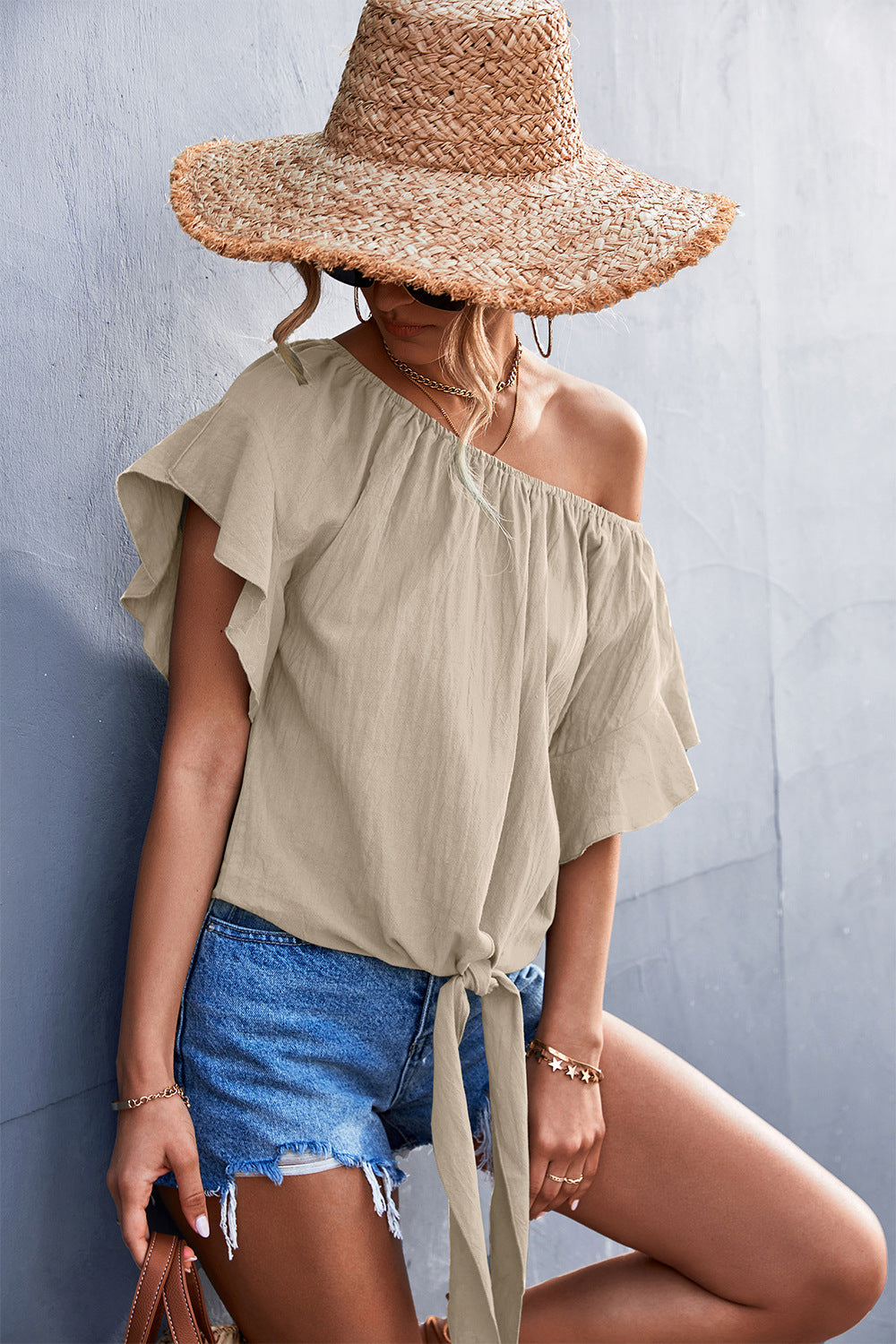 Summer Round Neck Women Blouses