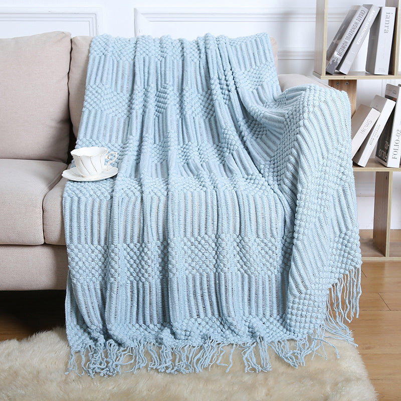 Boho Fringe Sofa Blanket