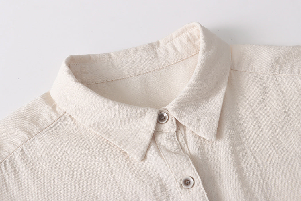 Women Thin & Light Textured Cotton Shirt