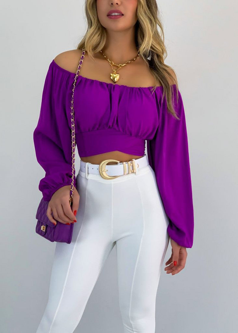 Sexy Off The Shoulder Summer Short Blouses Shirts