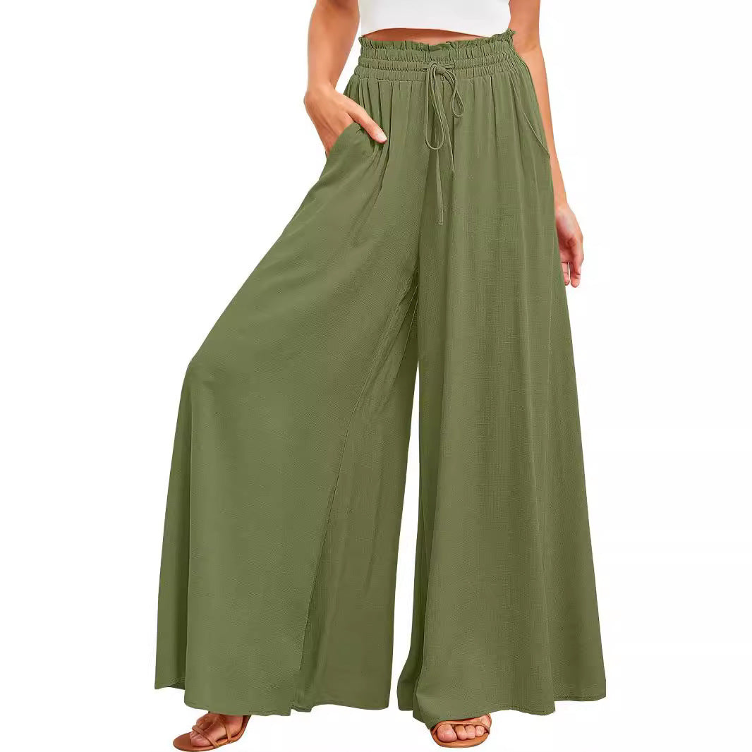 Women's High-Waisted Wide-Leg Palazzo Pants