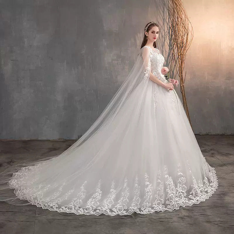 Fairly Princess Train Wedding Dresses