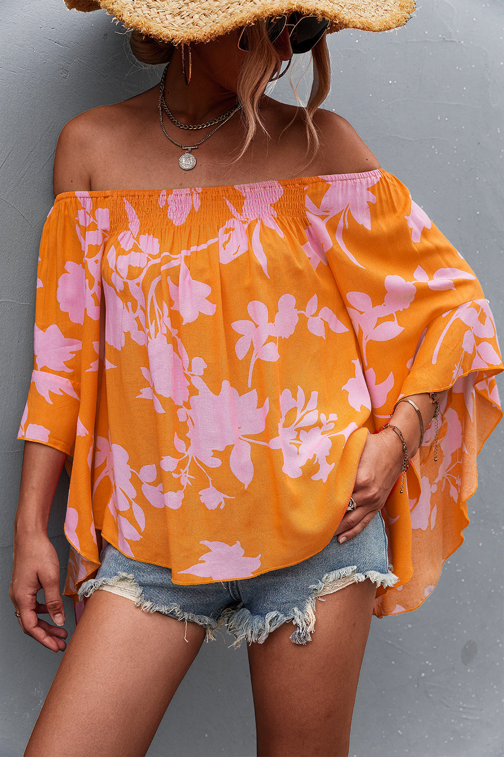 Sexy Off The Shoulder Trumpet Women Blouses