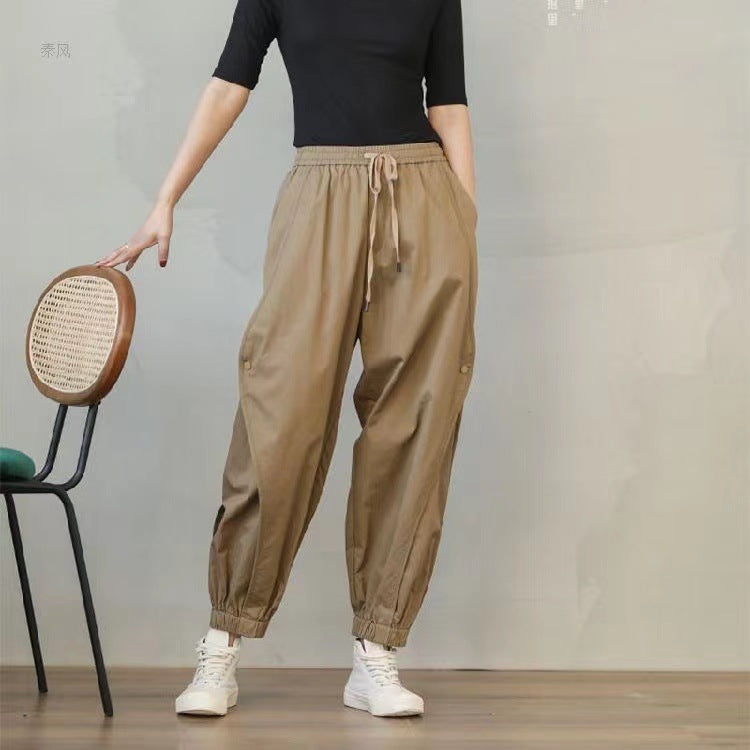 High-Waisted Cargo Jogger Pants