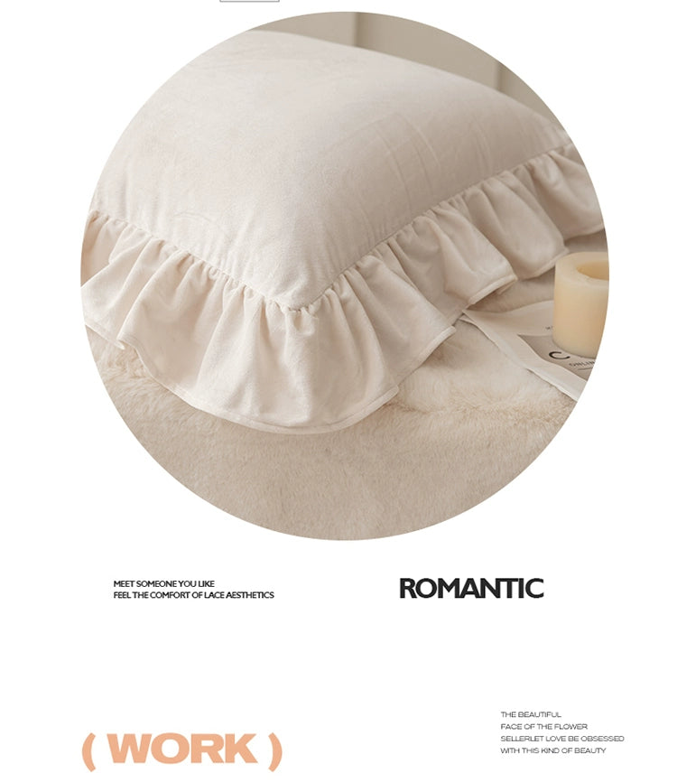 Reversible Flannel Lumbar Pillow Cover Inner