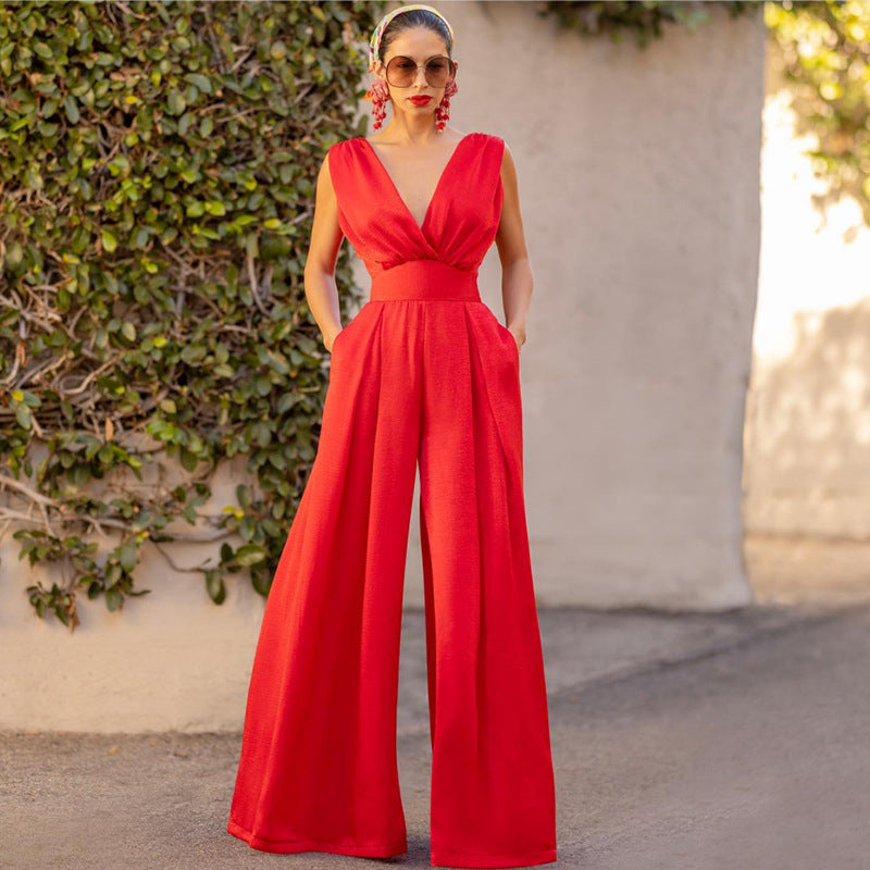 Women's High-Waisted Slimming Jumpsuit