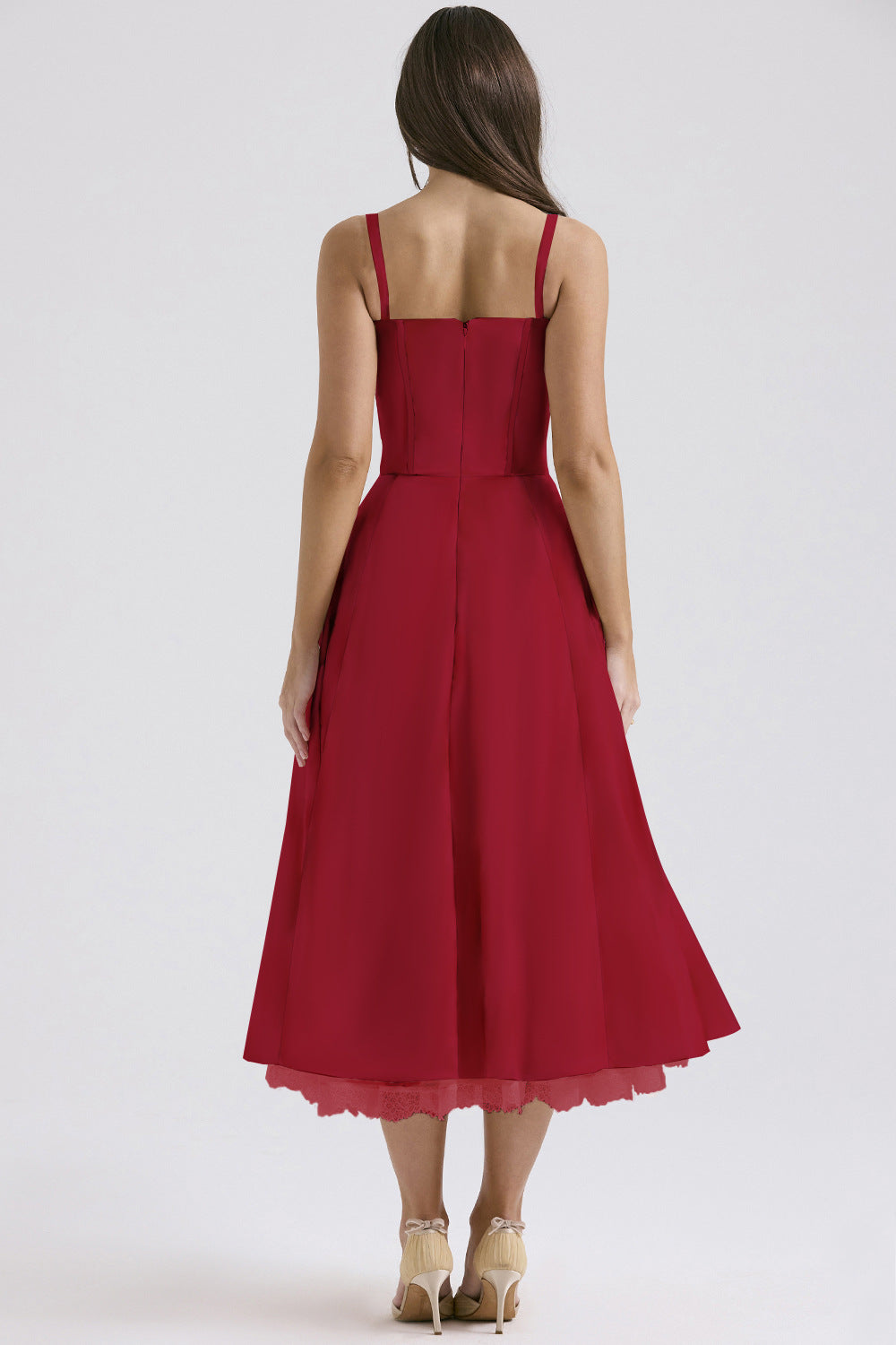 Elegant Floral Print French Summer Dress