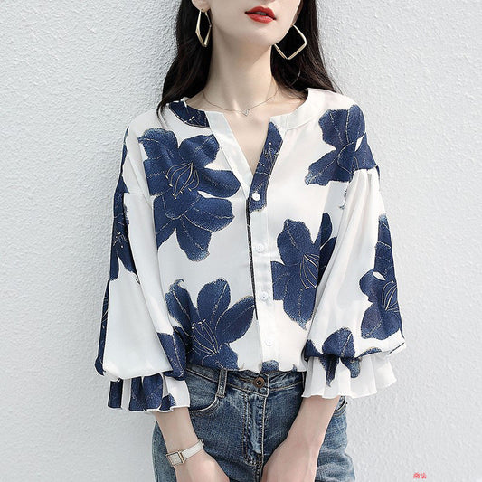 Fairy Summer Chiffon Short Sleeves Women Shirts