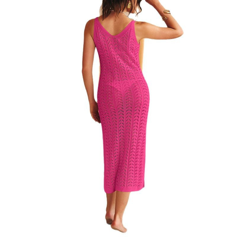 Women’s Summer V-Neck Sleeveless Maxi Dress
