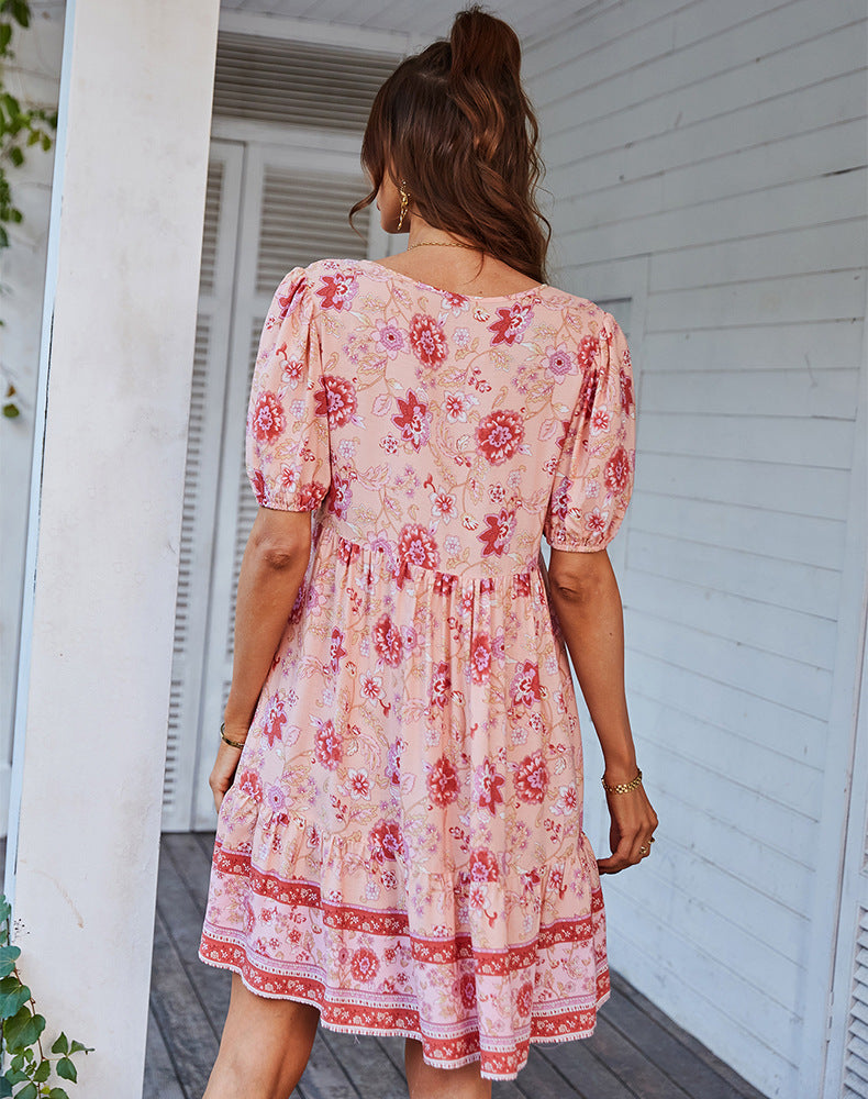 Casual Bohemian Summer Short Dresses