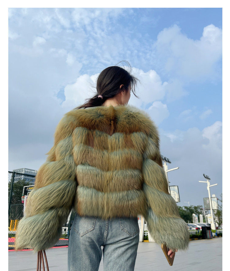 Luxury Winter Fox Fur Women Coats