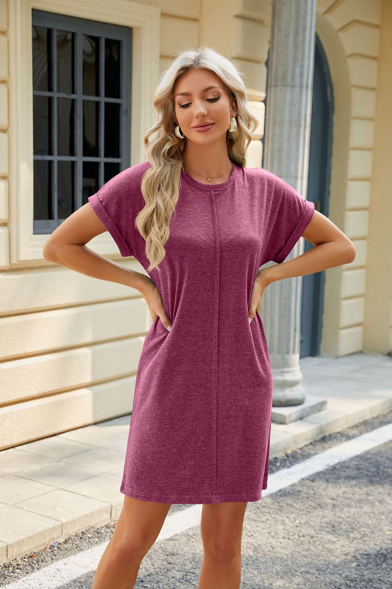 Casual Summer Short Sleeves Mini Dresses