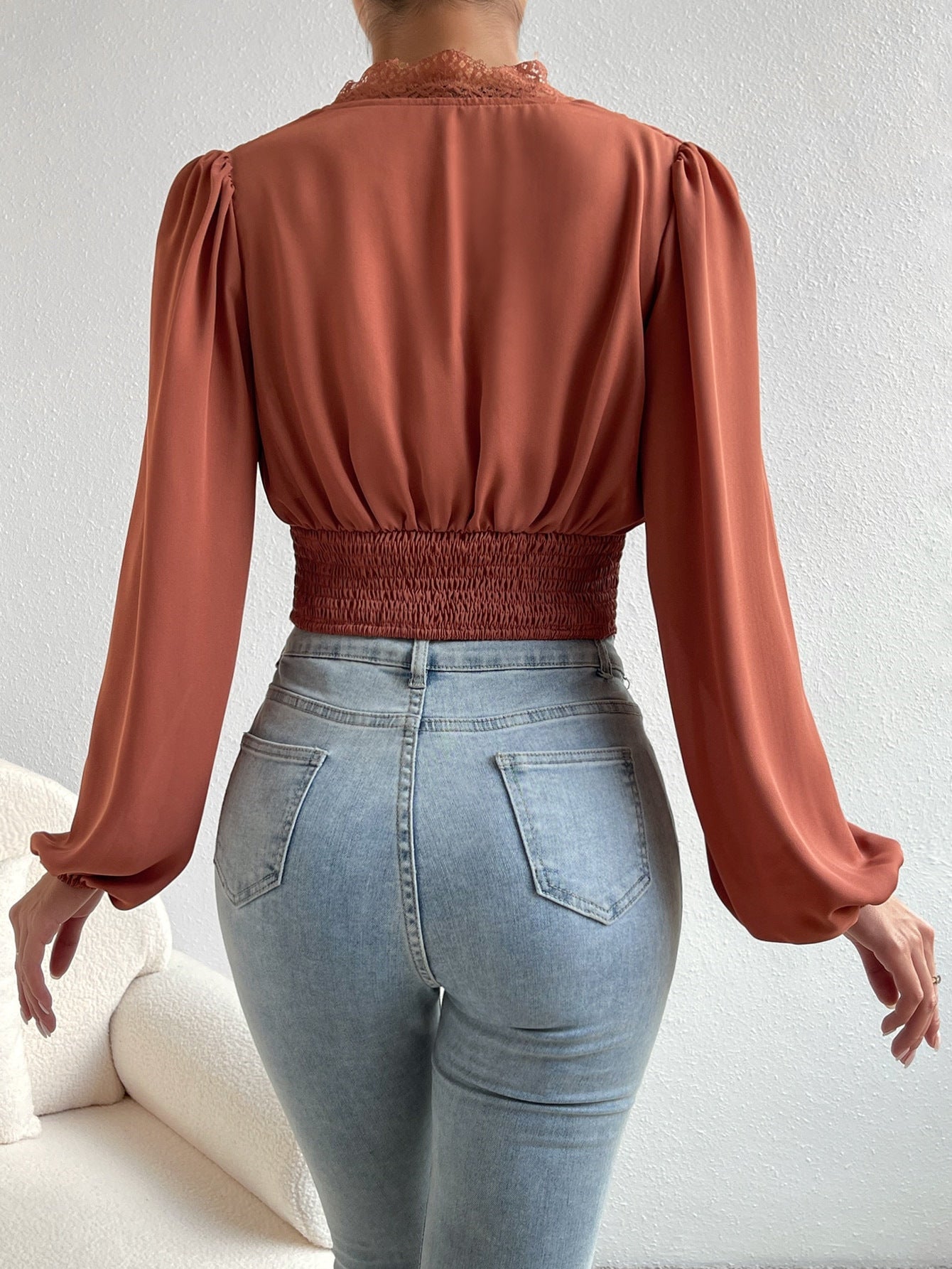 Sexy Long Sleeves Lace Tops for Women