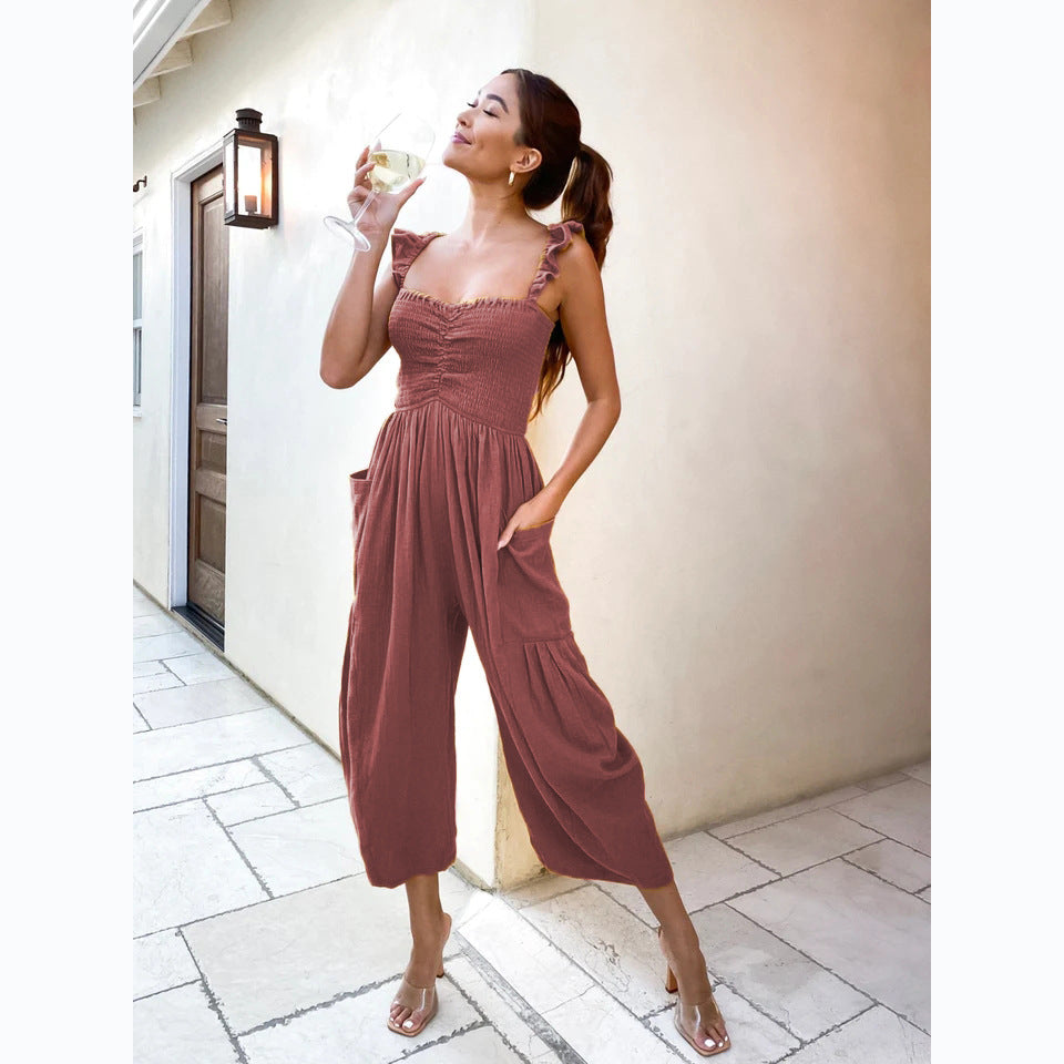 Casual Outgoing Wide Legs Jumpsuits for Women