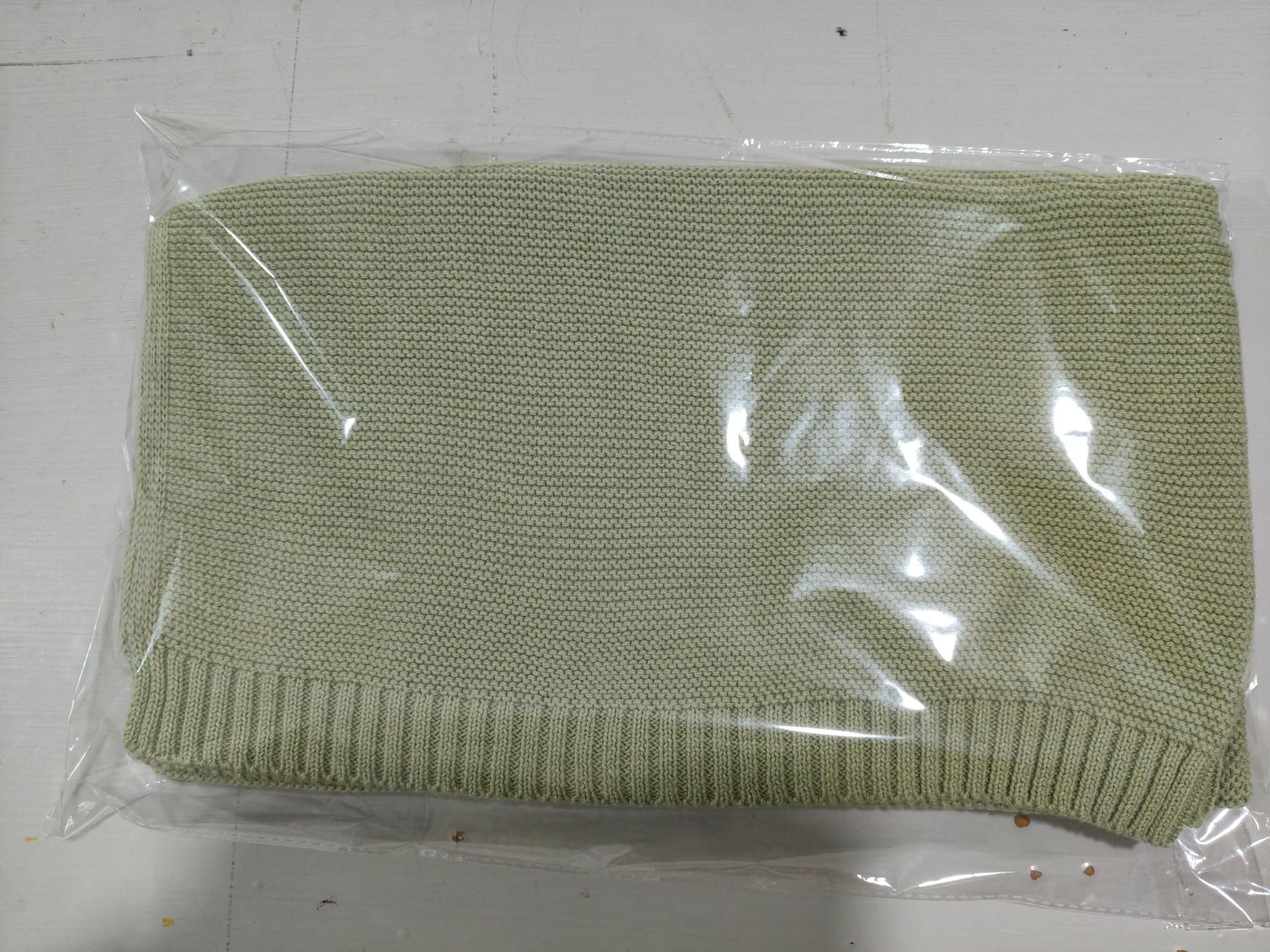 Soft Cotton Baby Blanket - Knitted Swaddle, Couch Throw, Nursing & Nap Blanket