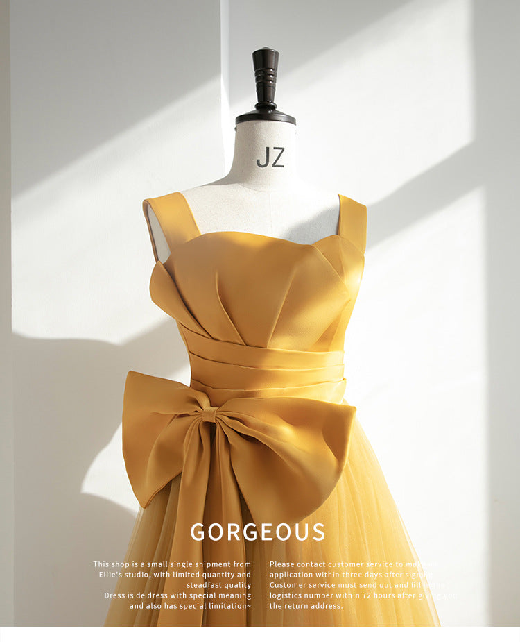 Elegant Long Prom Dresses with Bow-Dresses-Free Shipping at meselling99