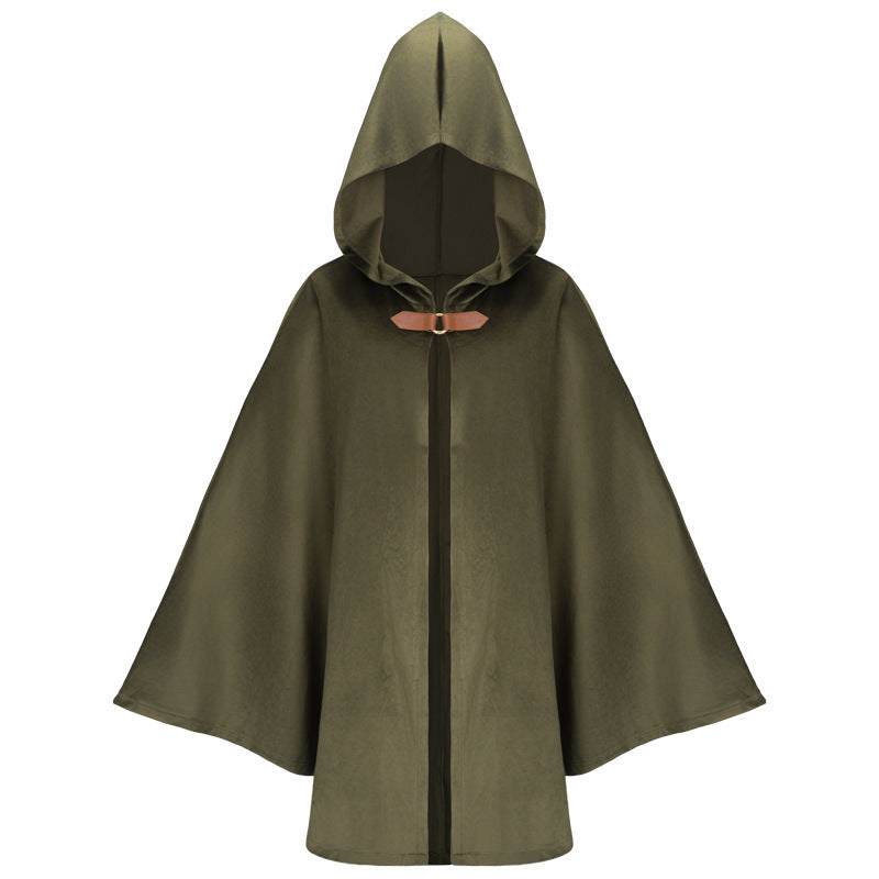 Medieval Deerskin Suede Cloak