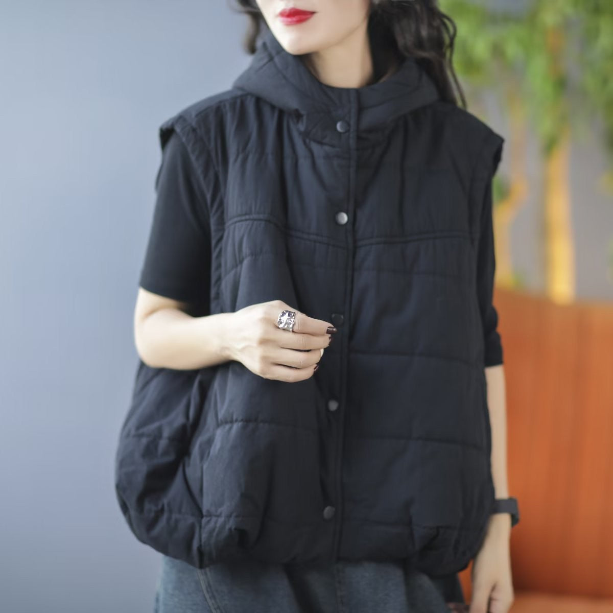 Casual Winter Sleeveless Cotton Vest