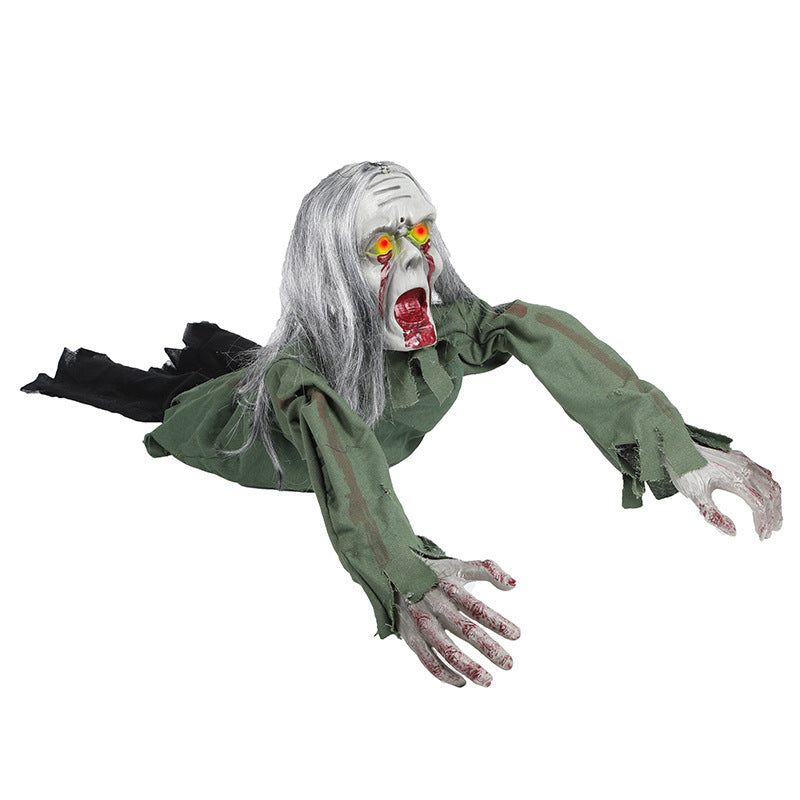 Voice-Activated Crawling Ghost Halloween Prop