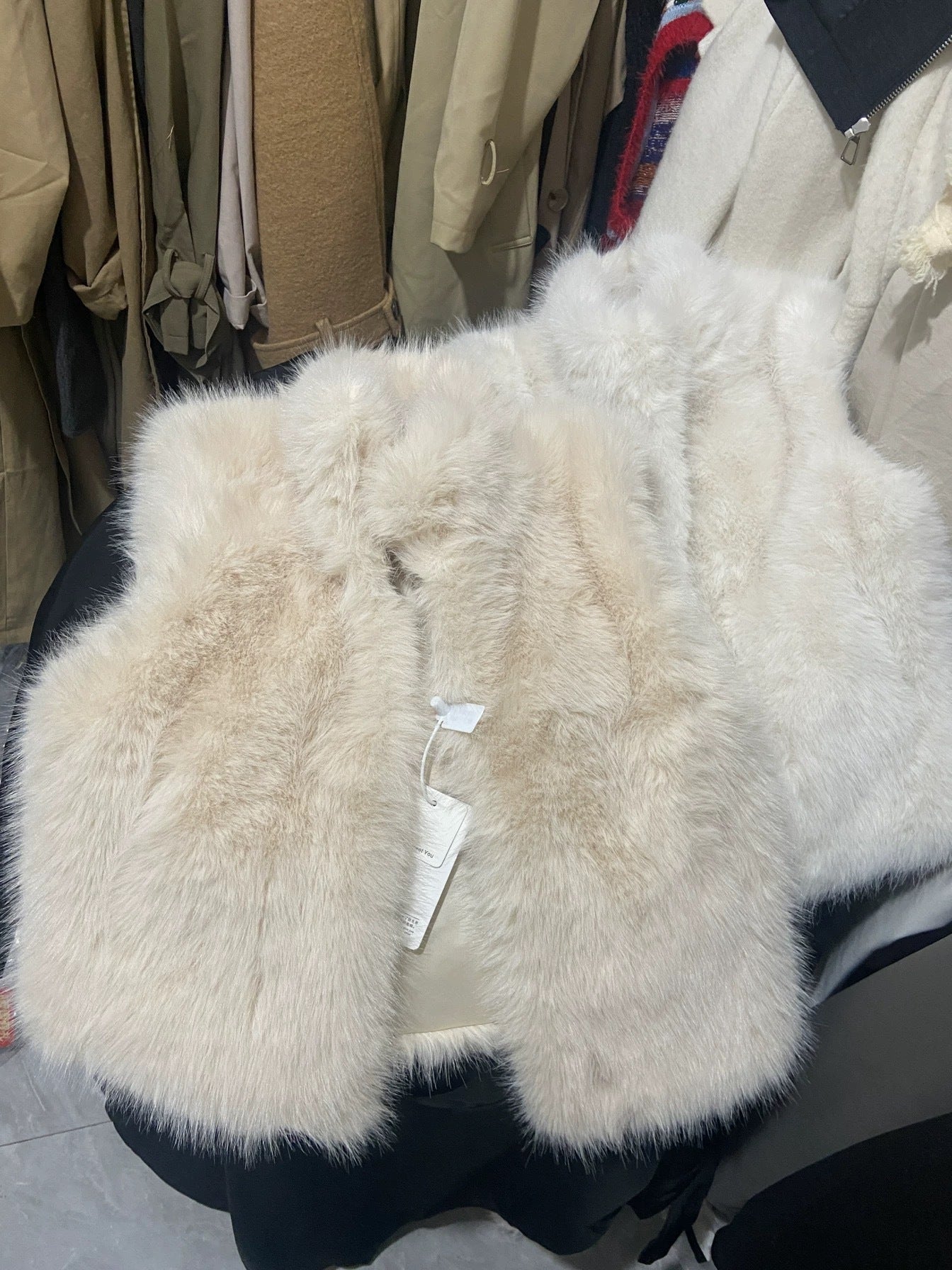 The Ava Cropped Faux Fur Vest