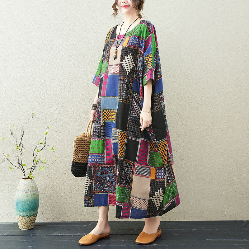 Summer Plus Sizes Long Cozy Dresses-Dresses-The Same as Picture-One Size-Free Shipping at meselling99