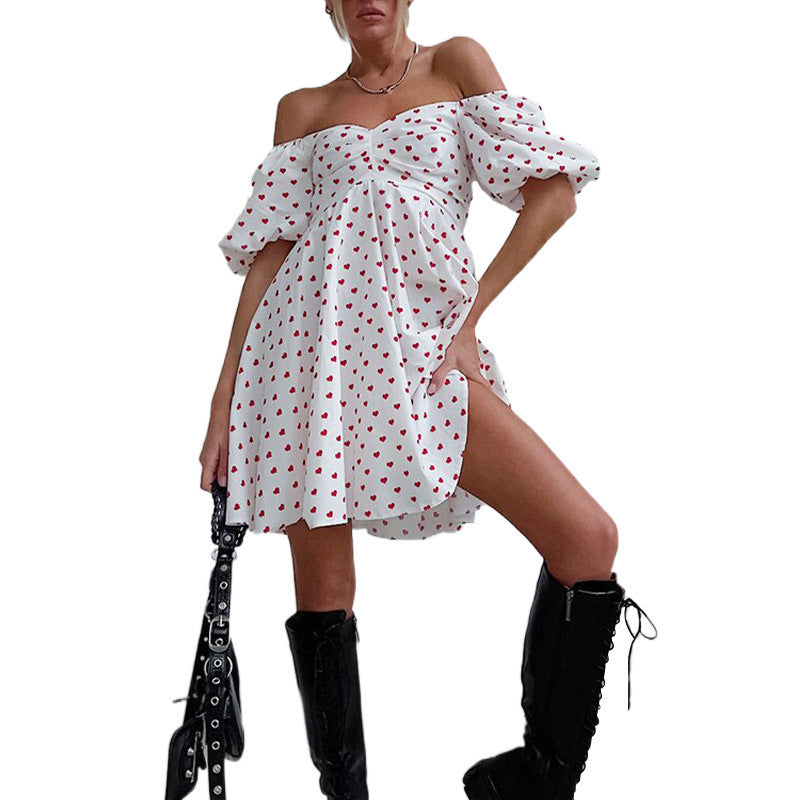 Florals Galore Ruffle Shorts - Peach