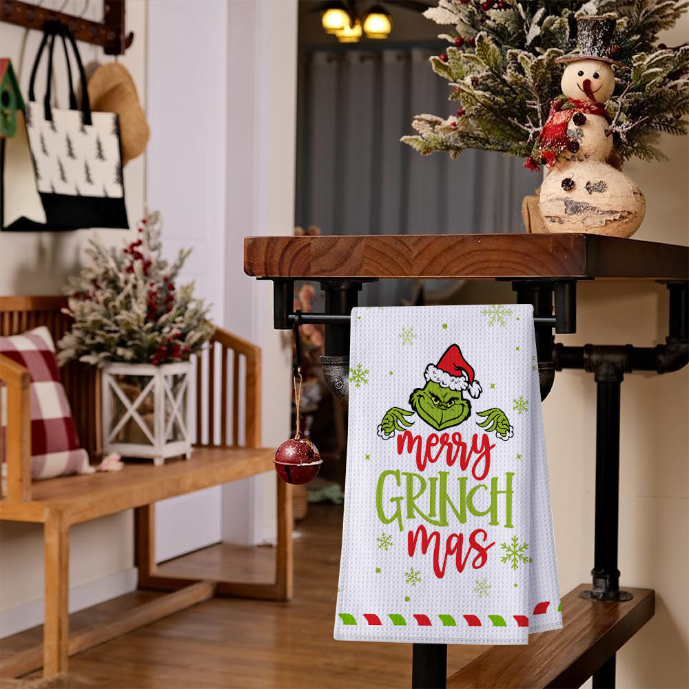 Grinch Christmas Kitchen Towel