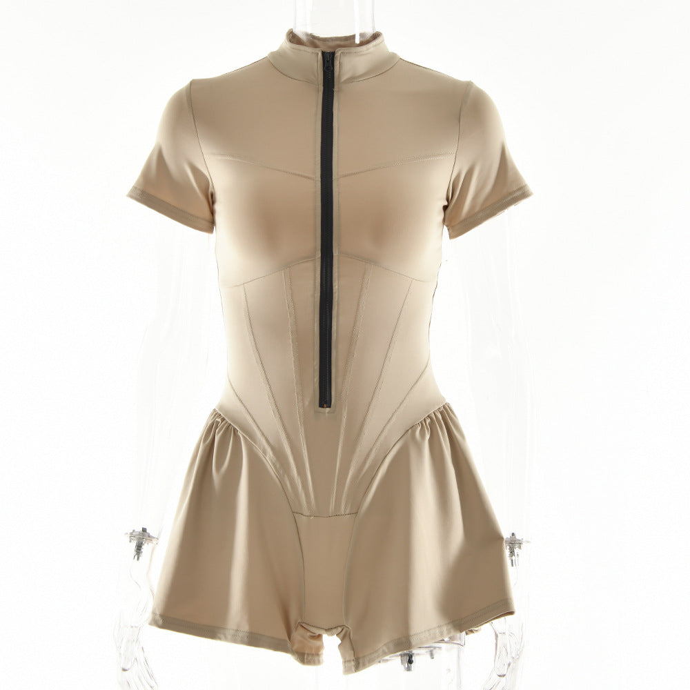 Sexy Elastic Women Basic Short Jumpsuits