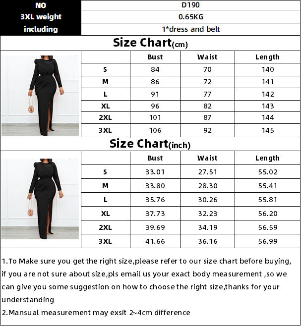 Sexy Split Front Plus Sizes Women Long Party Dresses-Dresses-Free Shipping at meselling99
