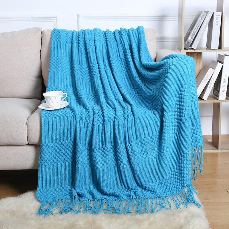 Boho Fringe Sofa Blanket