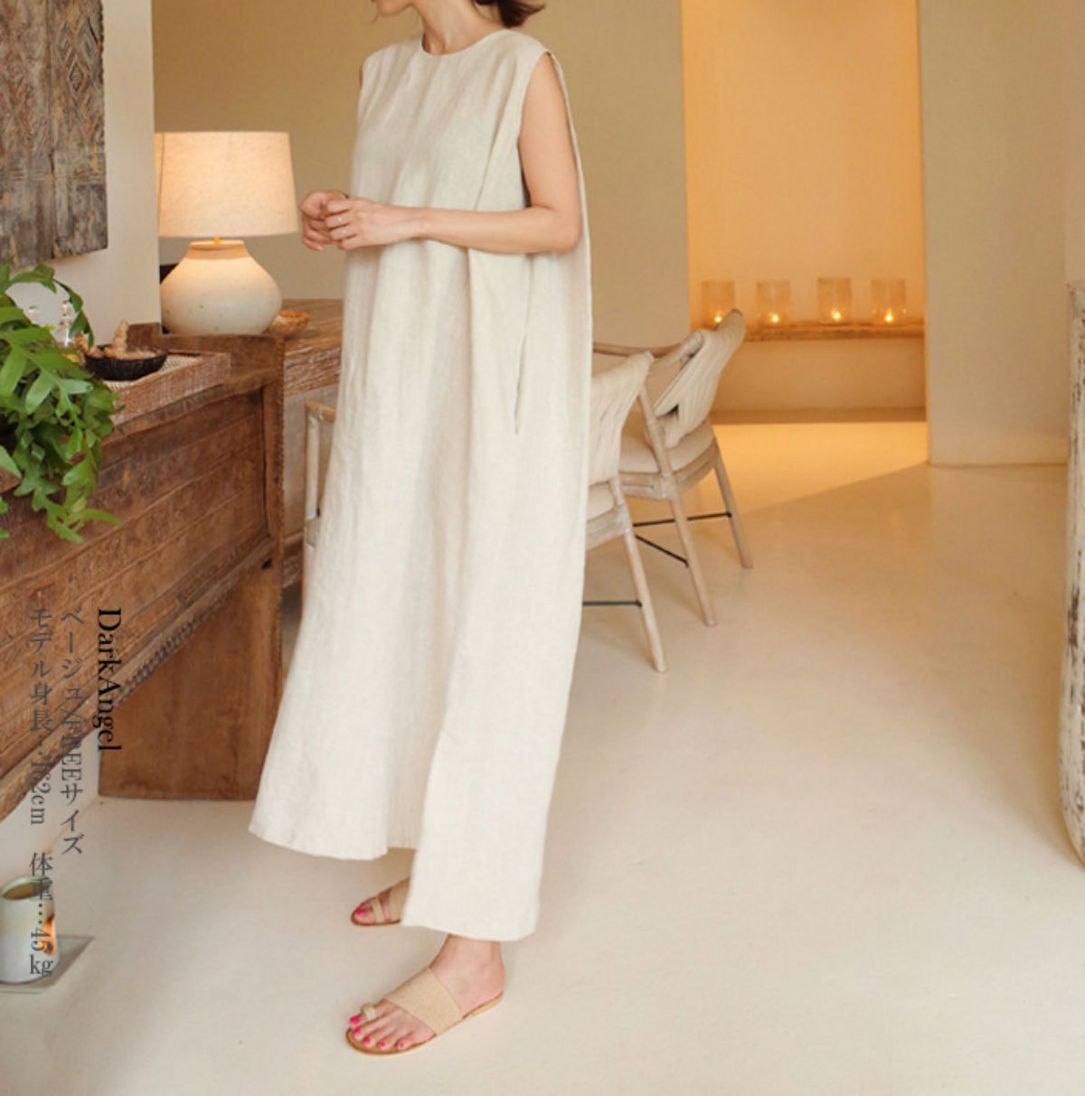 Casual Linen Summer Long Cozy Dresses-Dresses-Free Shipping at meselling99