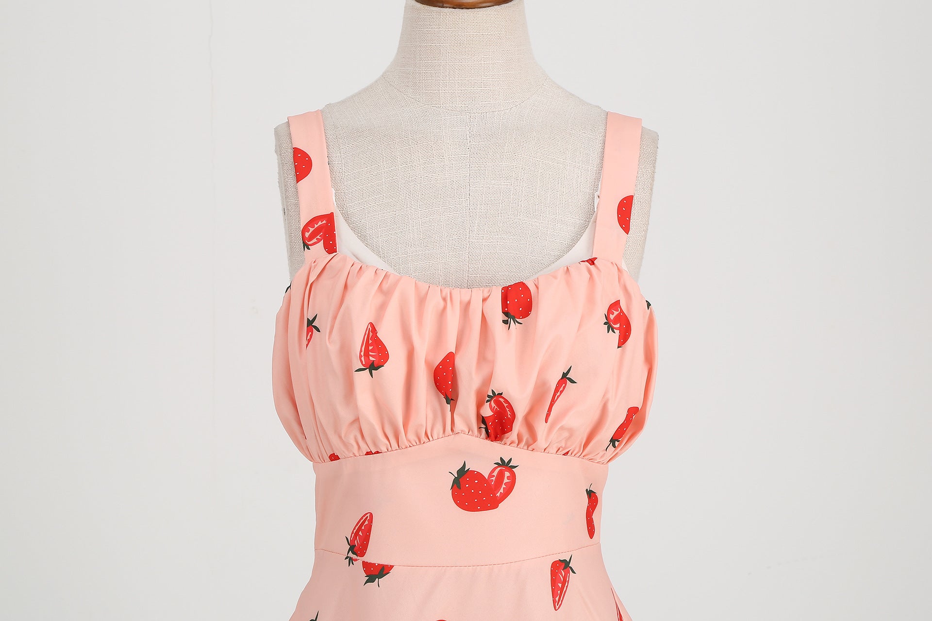 Summer Floral Sundress for Women - Slim Fit Strappy Dress with Cute Print