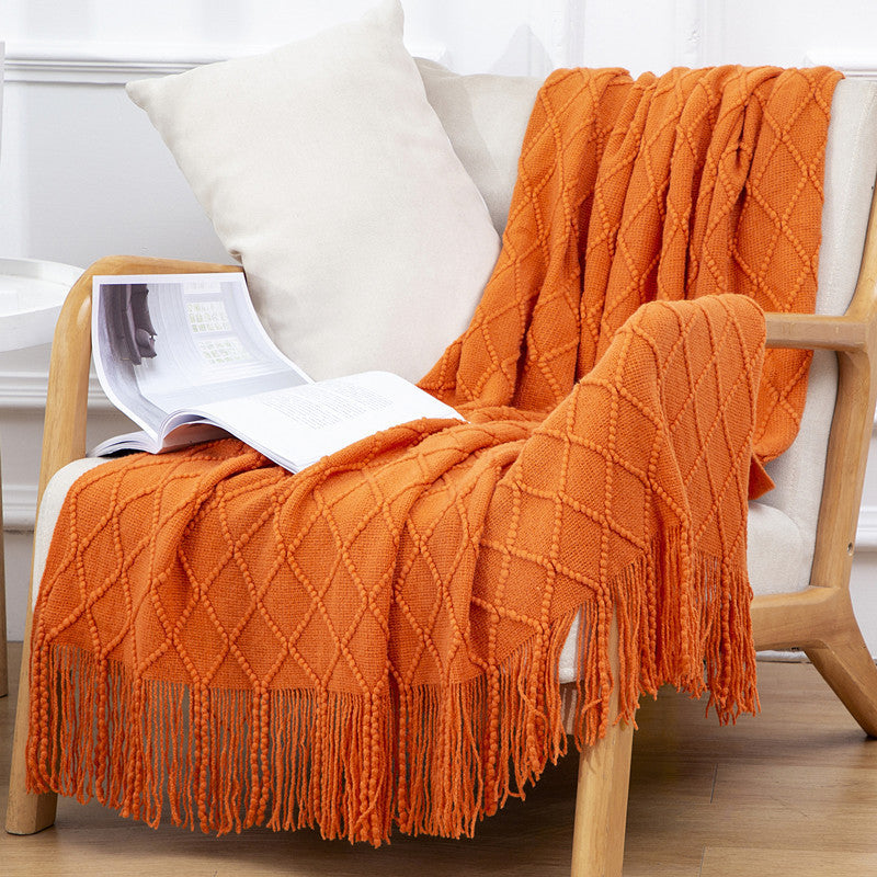 Boho Fringe Sofa Blanket