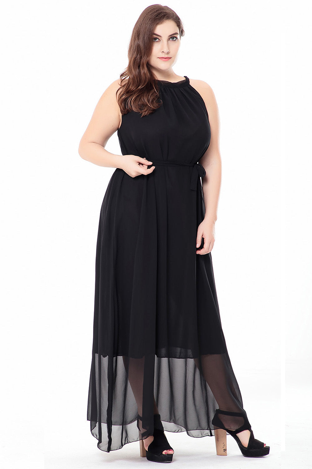 Summer Boho Plus Sizes Chiffon Dresses-Maxi Dresses-Free Shipping at meselling99