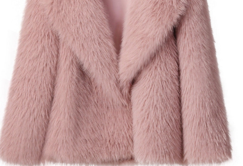 Women Faux Fur Short Overcoats