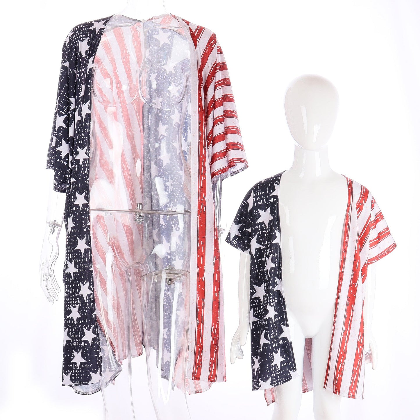 Casual Indenpence Day Flag Summer Beach Cover Ups