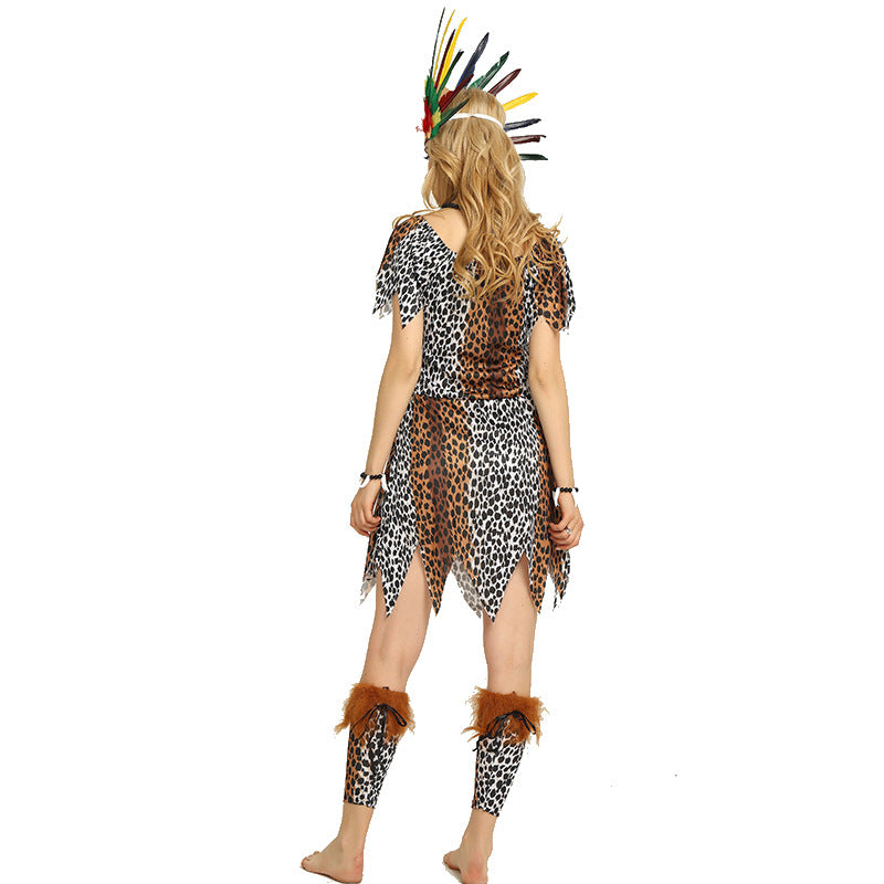 Halloween Native American Costume Set – Indigenous Warrior Outfit for Men & Women