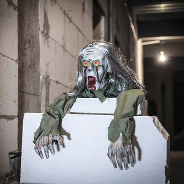 Voice-Activated Crawling Ghost Halloween Prop