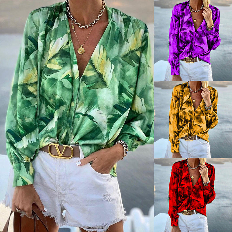 Summer Bohemia Long Sleeves Blouses for Women