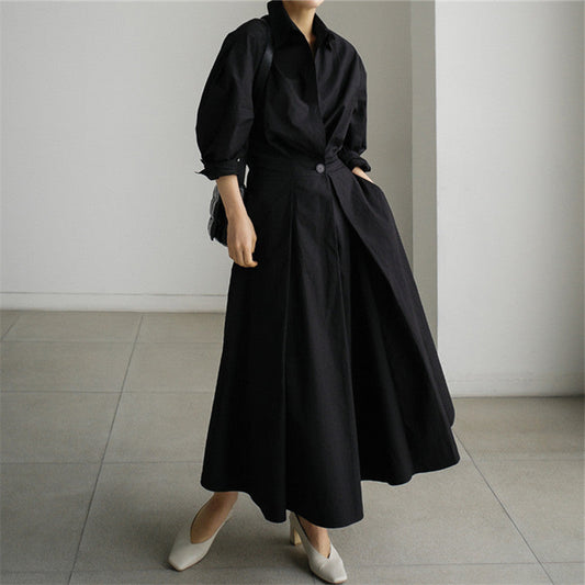 Casual Loose Fashion Long Maxi Shirts Dresses-Cozy Dresses-Free Shipping at meselling99