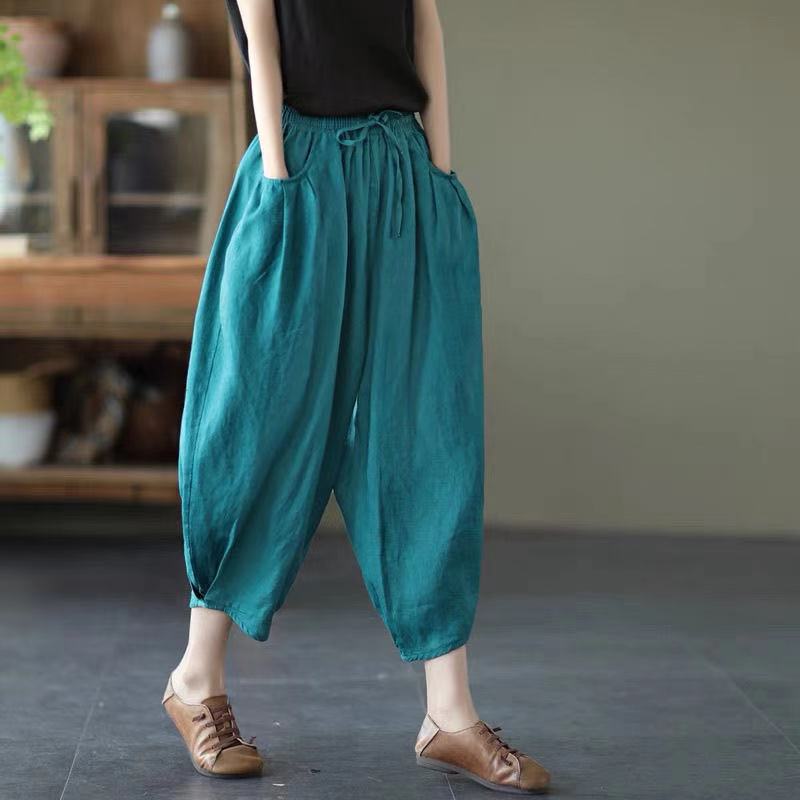 Women's Summer Vintage Linen Pants