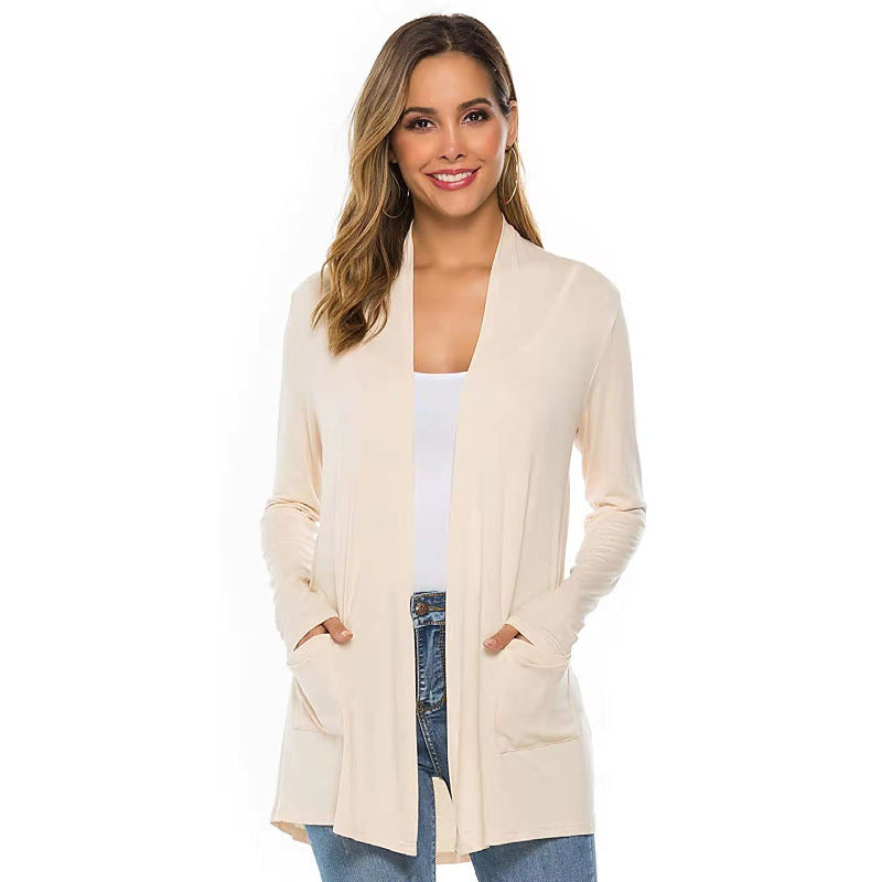 Summer Long Sleeves Women Cardigan Coats