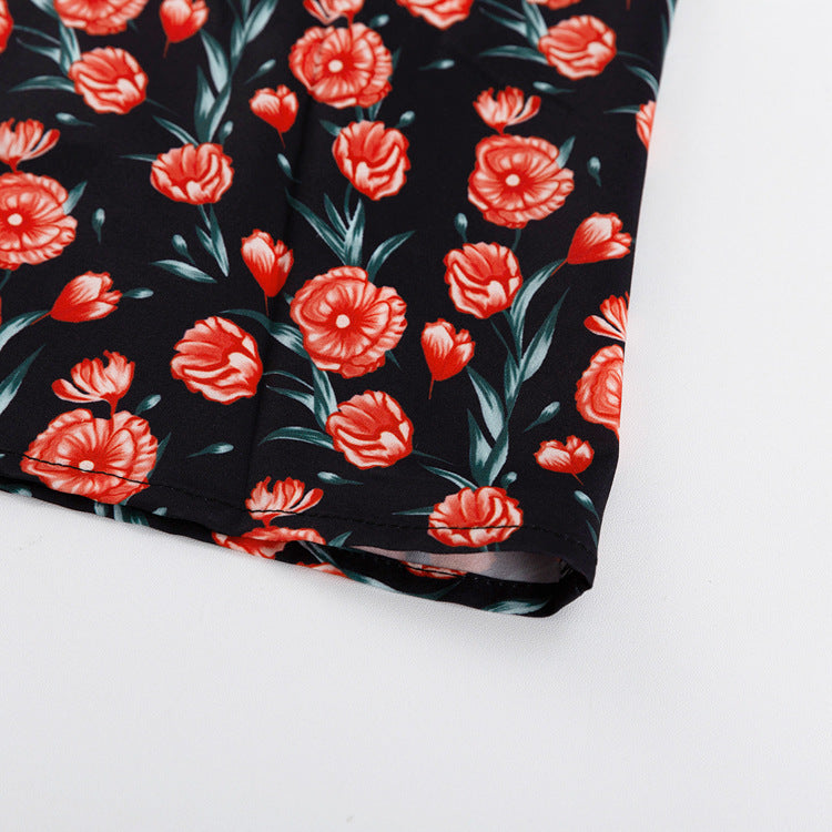 Women's Elegant Floral Print Dress