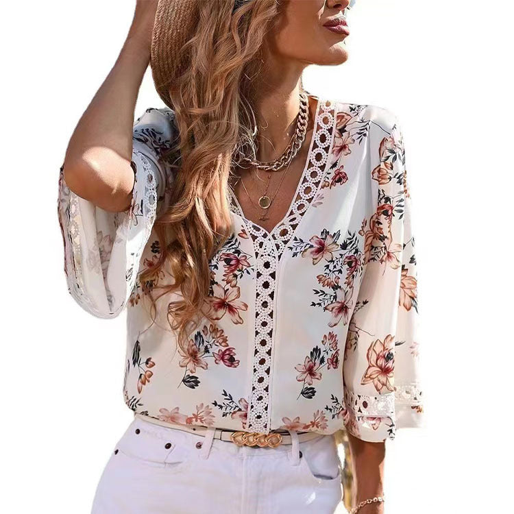 Summer Casual Women Blouses Shirts