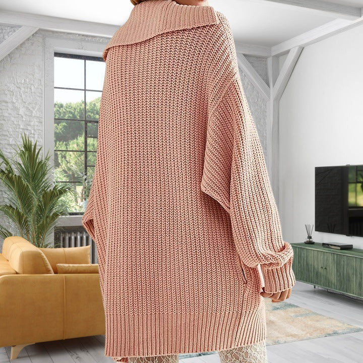 Zoella Pocketed Knit Coatigan - Warm Beige