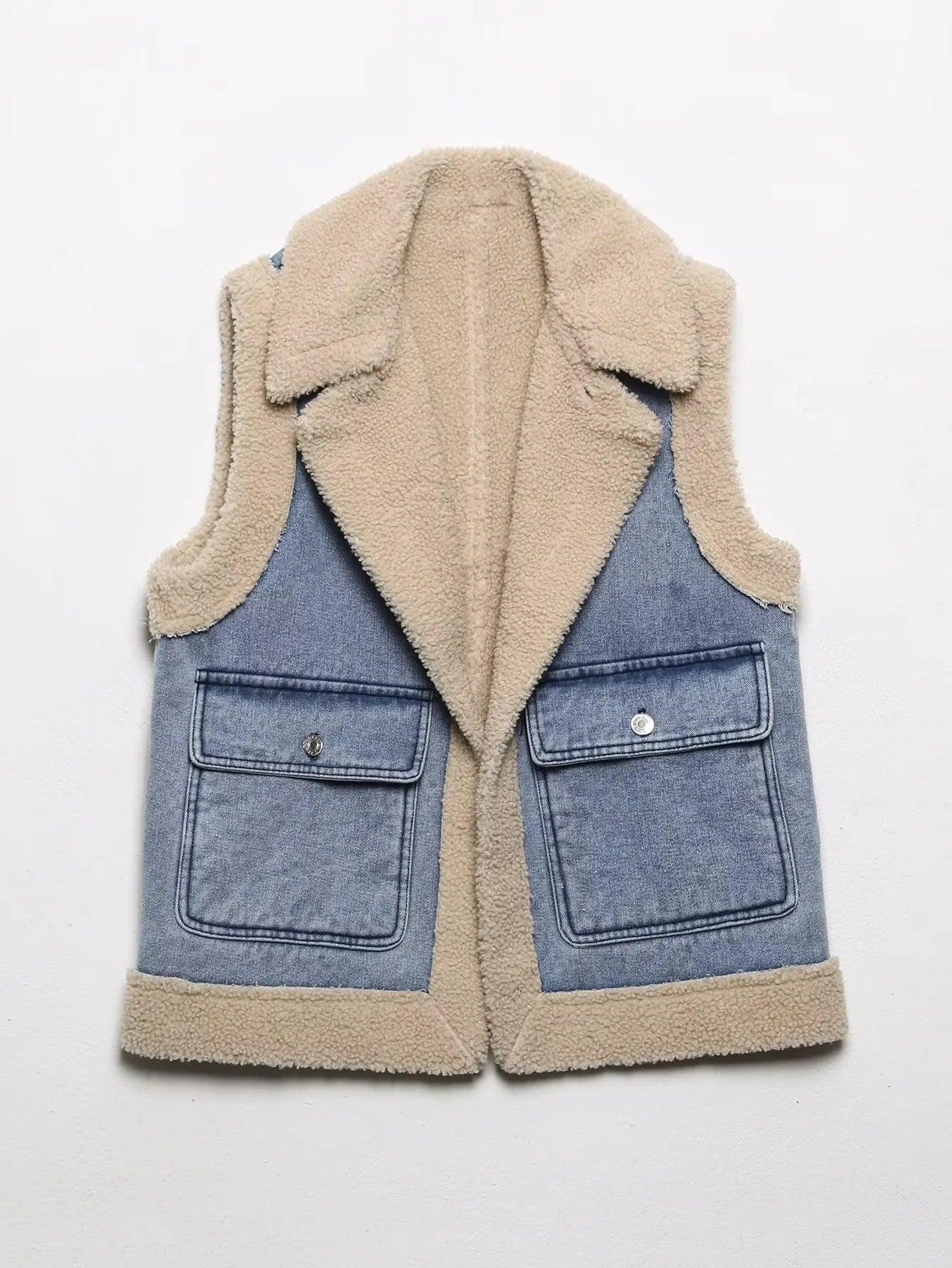 Fashion 2 in 1 Woolen Jacket Vest for Women