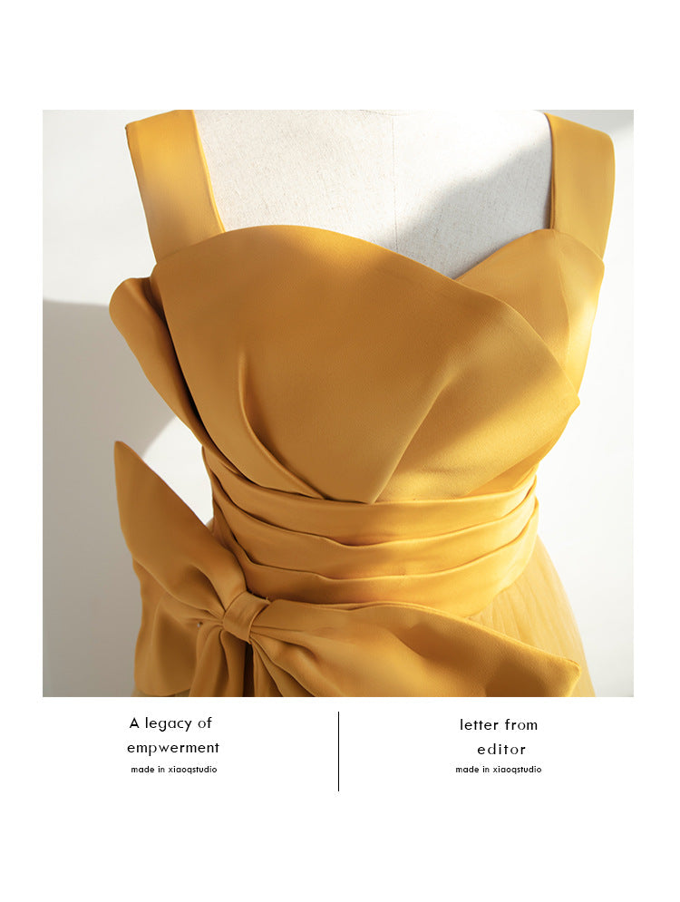 Elegant Long Prom Dresses with Bow-Dresses-Free Shipping at meselling99